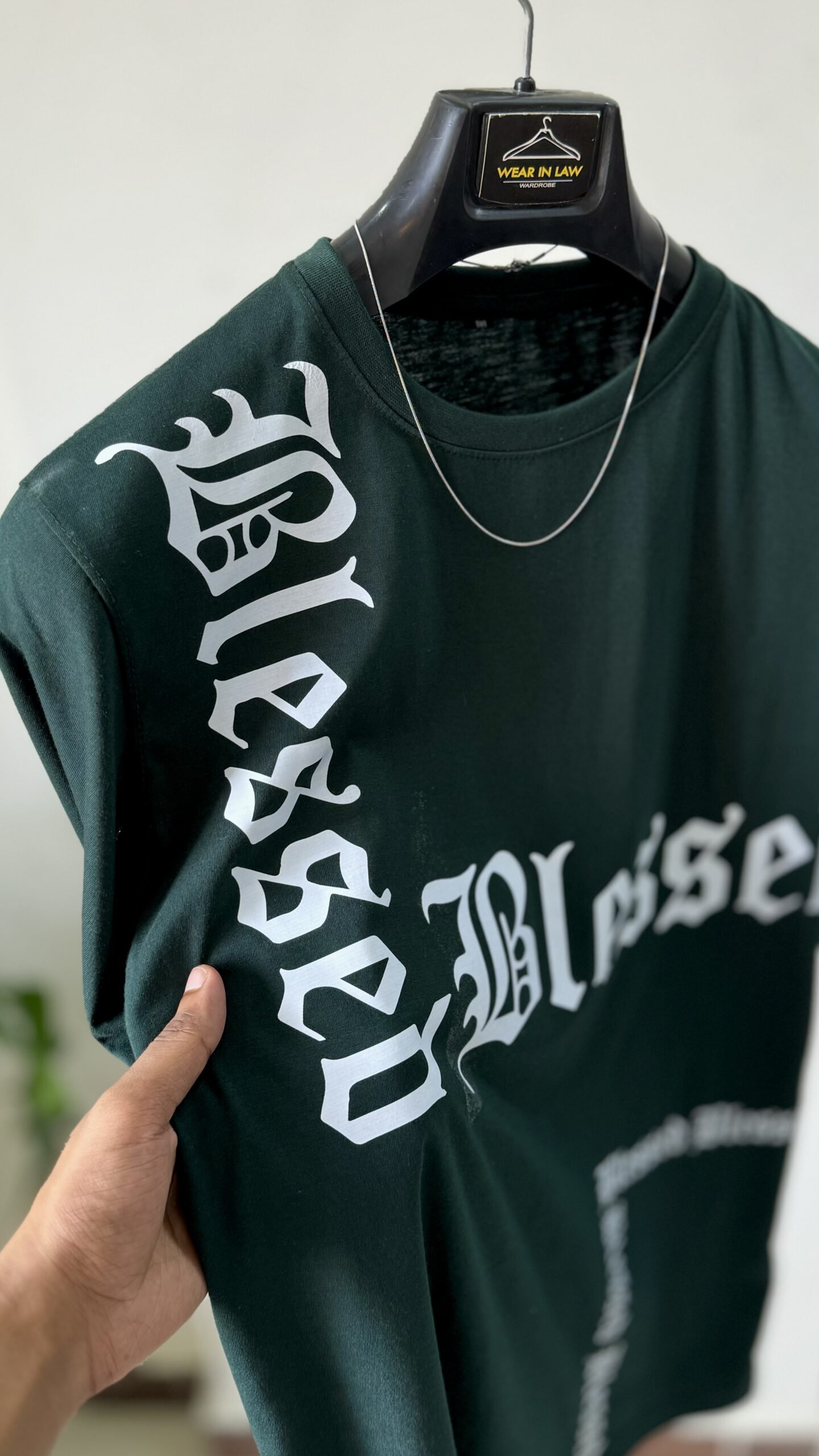 Blessed drop shoulder graphic tshirt - Image 2
