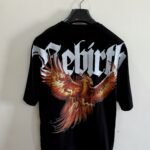 Fire Rebirth oversize graphic tshirt