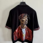Gangsta oversized drop shoulder graphic tshirt