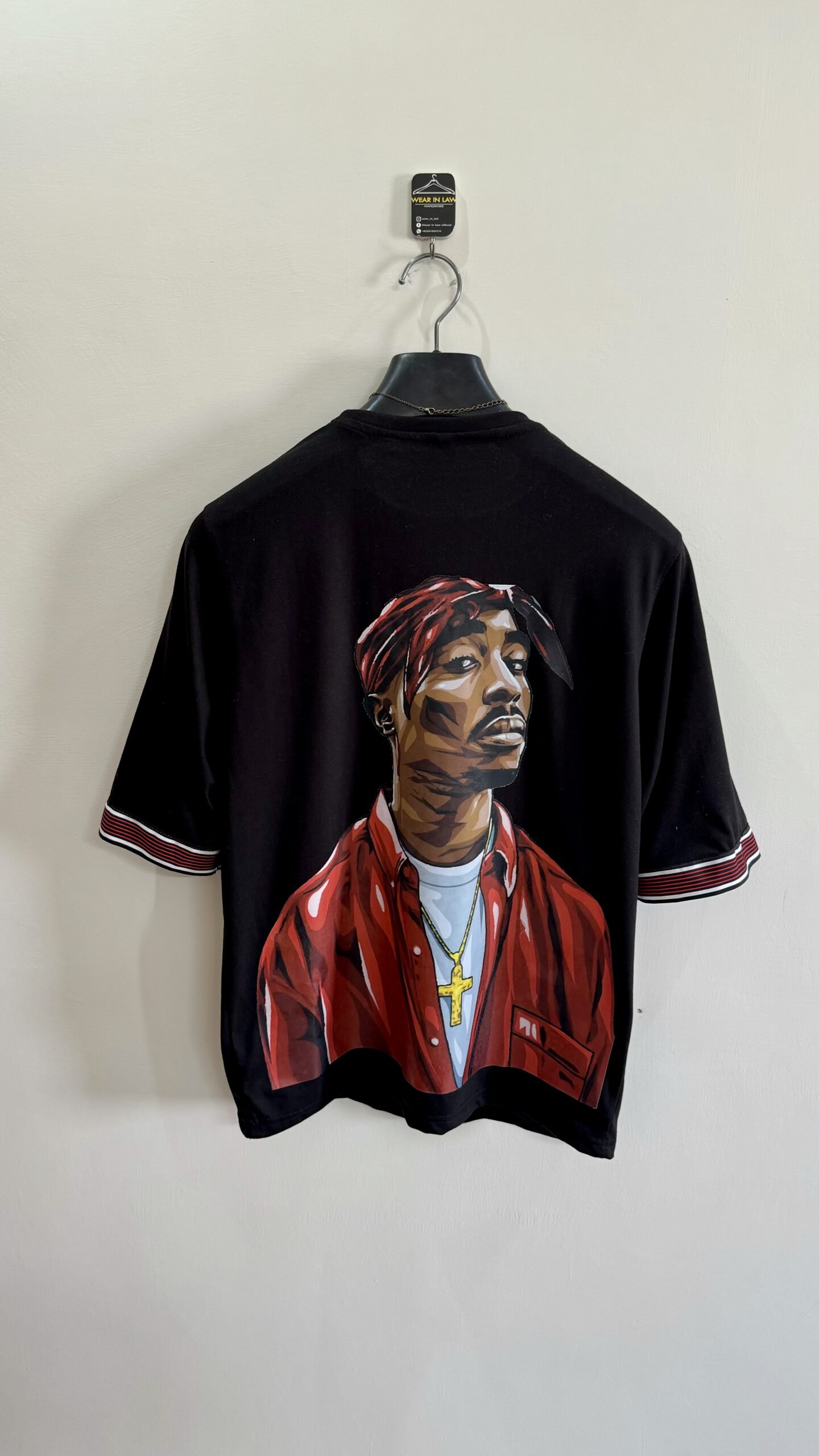 Gangsta oversized drop shoulder graphic tshirt
