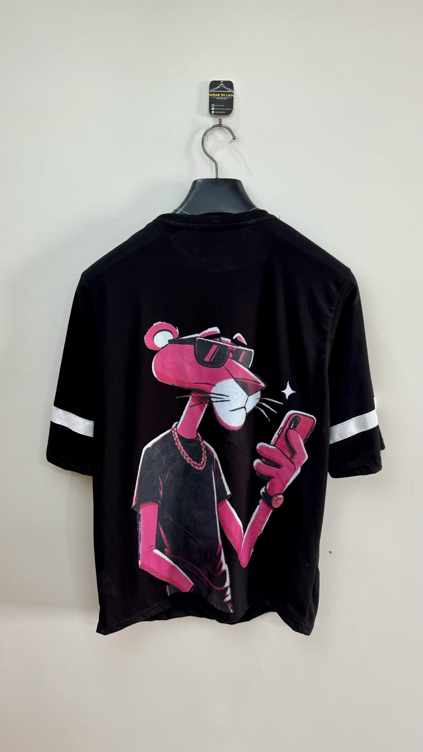 pink panther oversize graphic tshirt