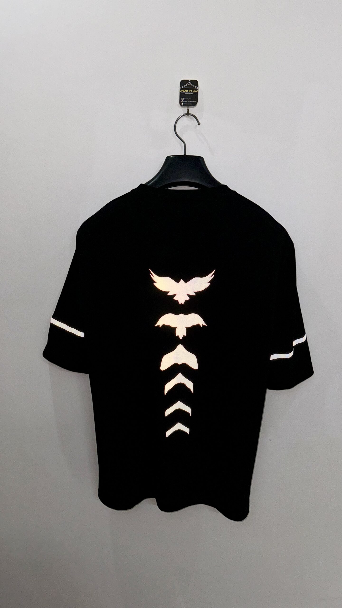 Best is yet to come reflector print oversize tshirt