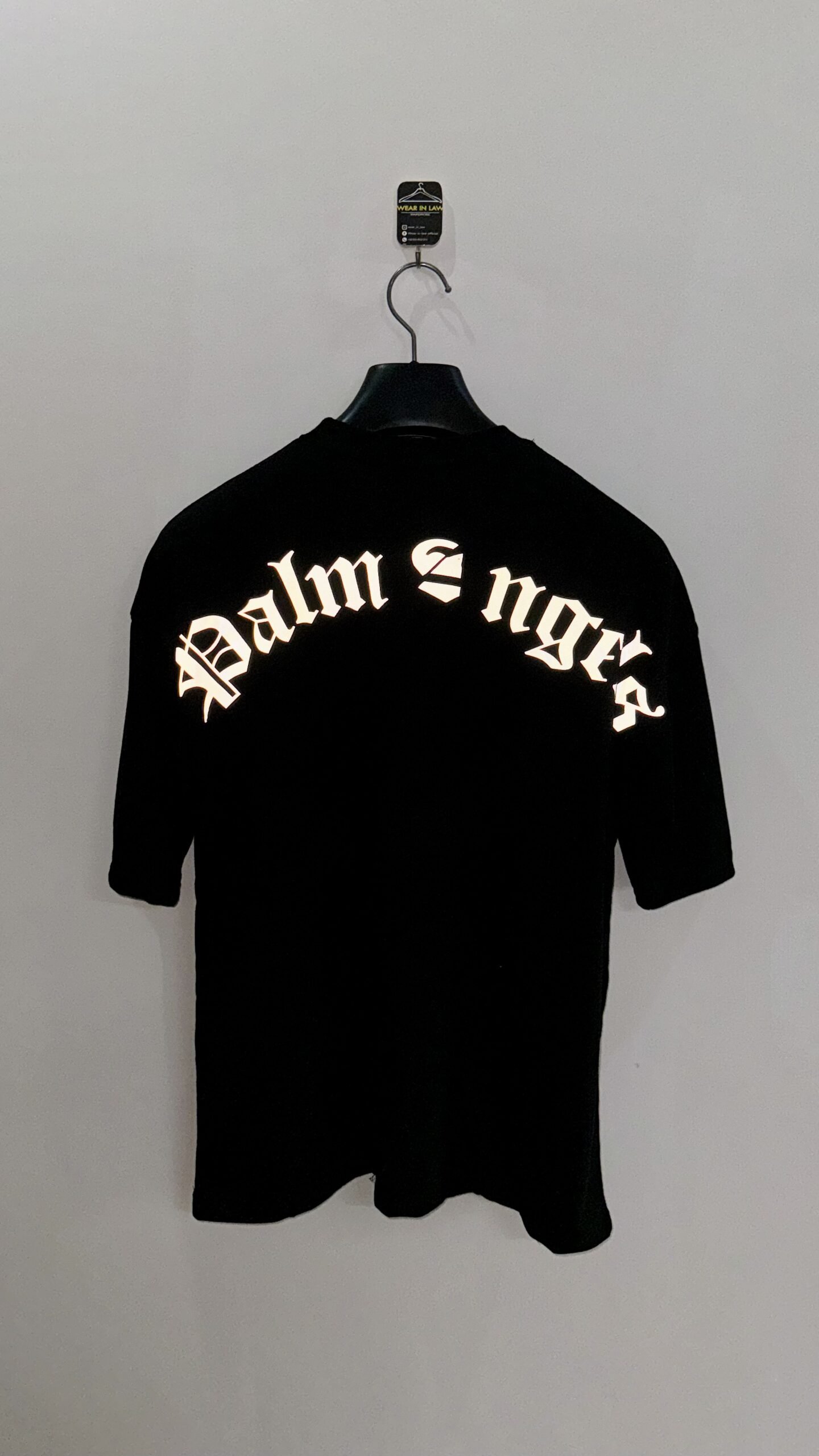 Palm angels reflector print oversize tshirt
