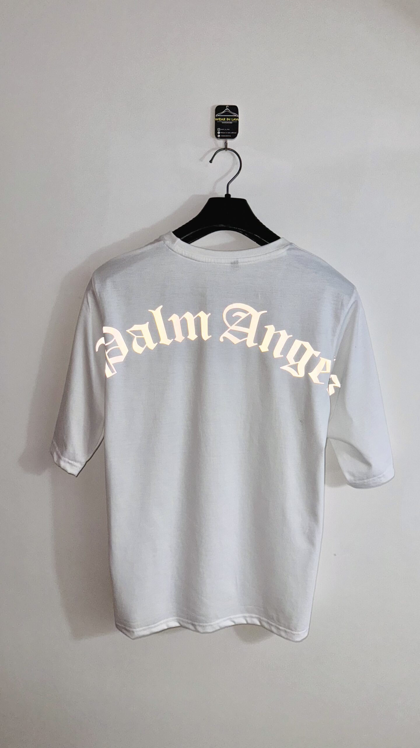Palm angels reflector print oversize tshirt - Image 3
