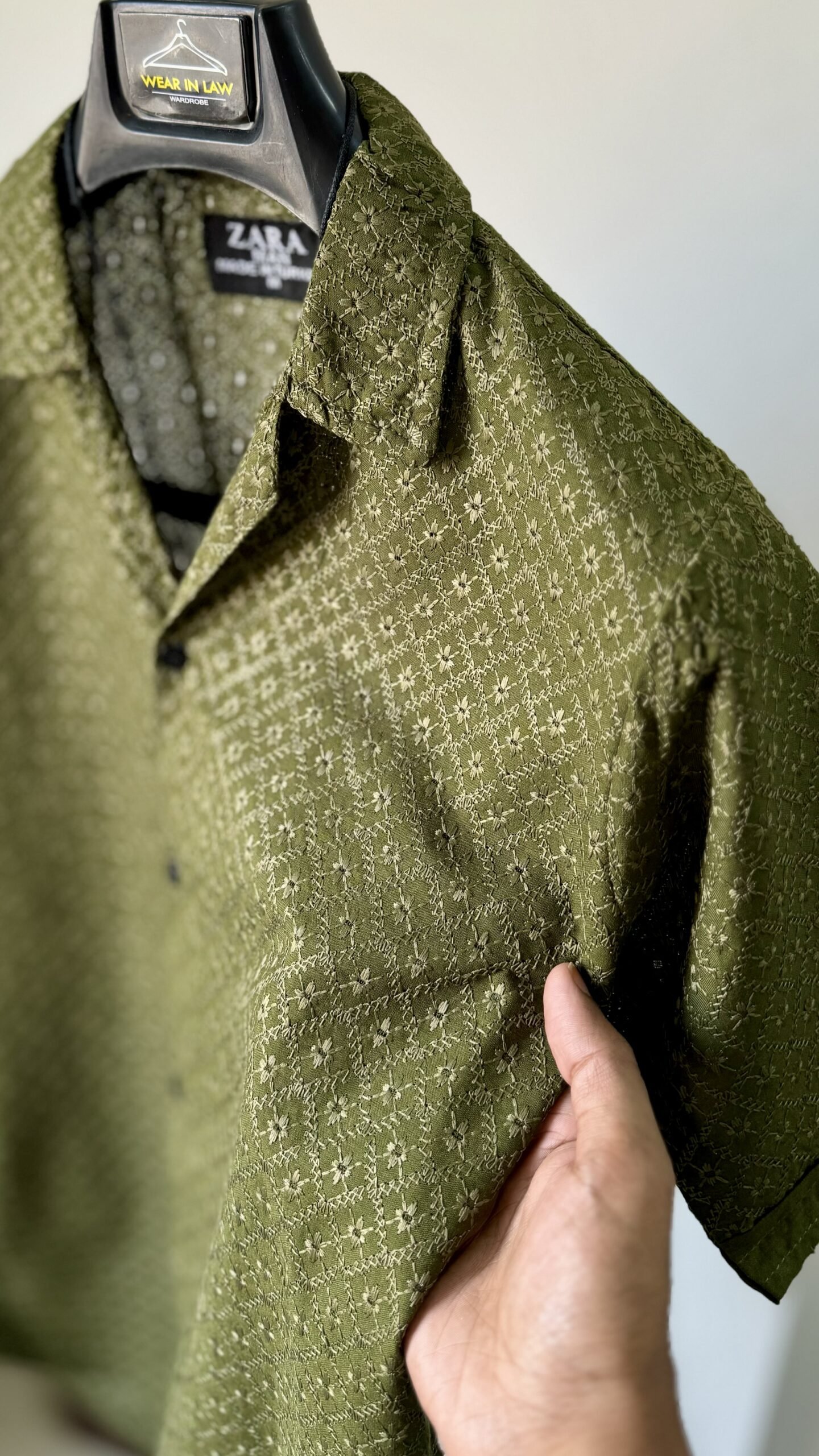 Embossed karhii chickan kari shirt - Image 2