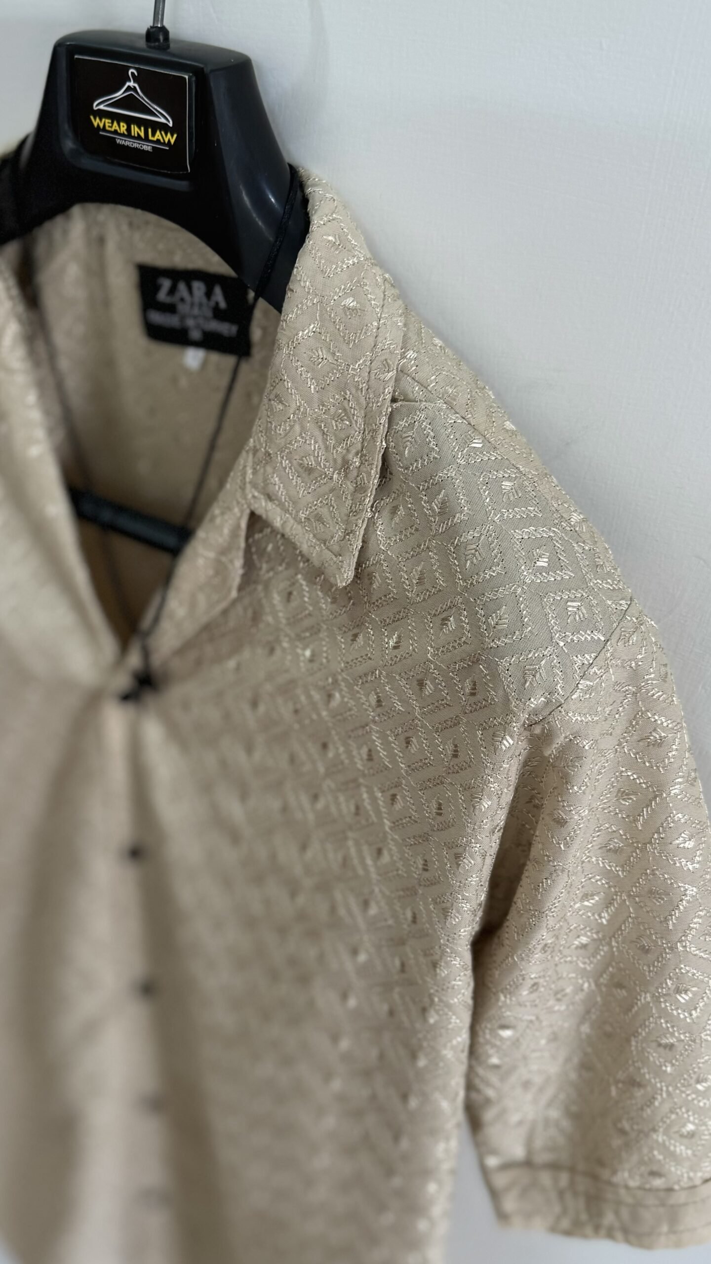 Embossed karhi skin chickan kari shirt - Image 2