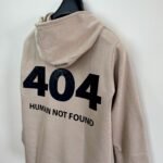 Error 404 graphic pullover hoodie