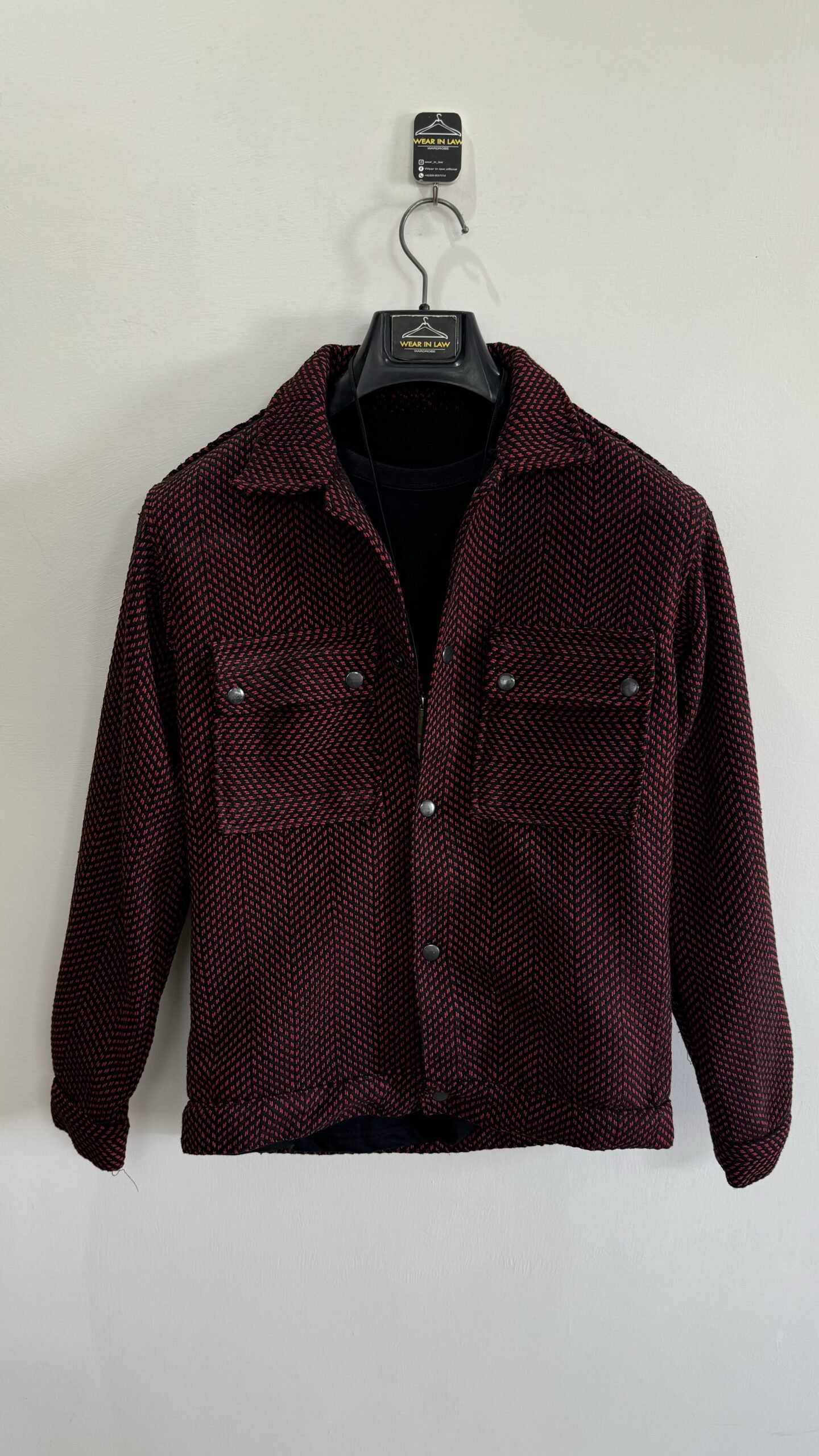Turkish dotted red vool jacket