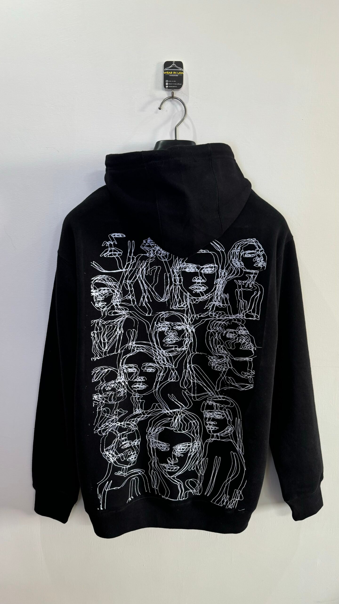 Midnight Pulse Graphic pullover hoodie