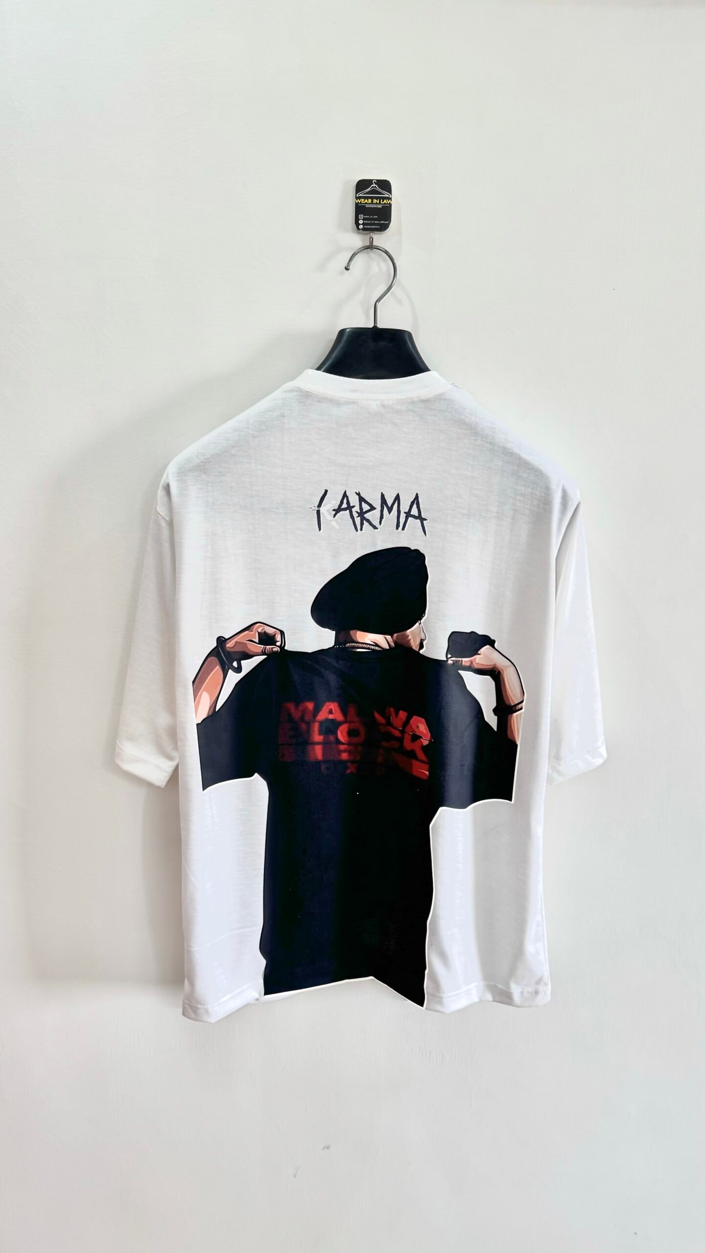 Malwa block oversized graphic tee