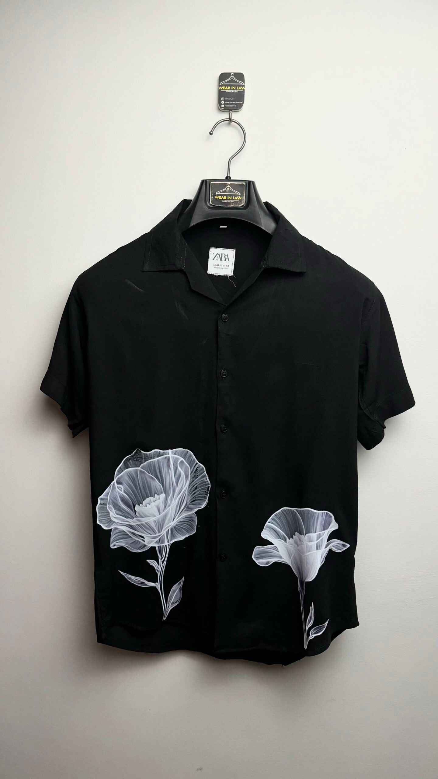 Tropical style flower short sleeves shirt - Image 2