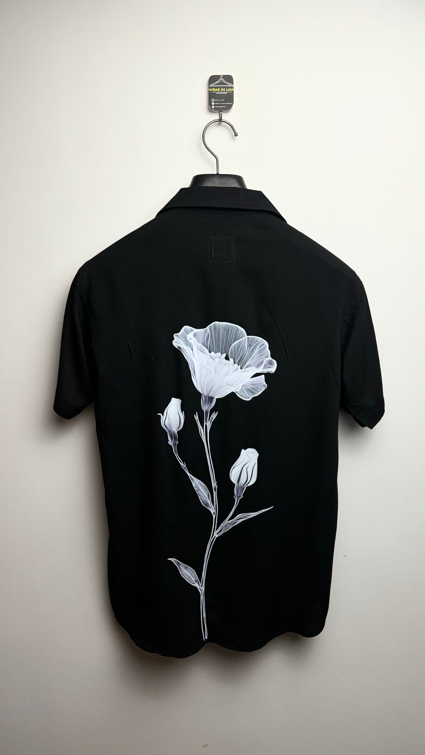 Tropical style flower short sleeves shirt - Image 3