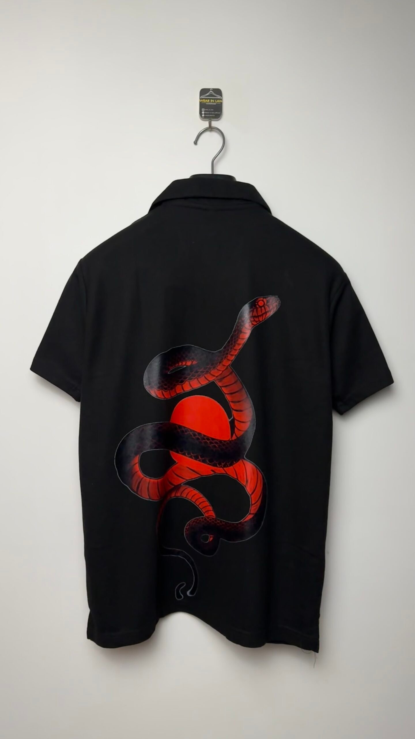 War snake button down short sleeve shirt - Image 3