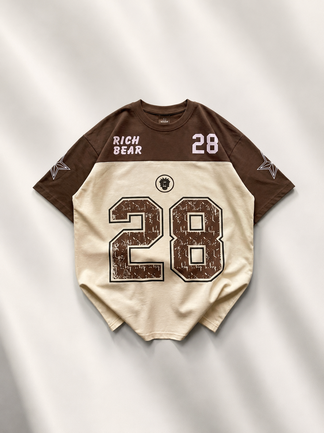 Two Tone Rich Bear Oversized T-shirts - Image 5
