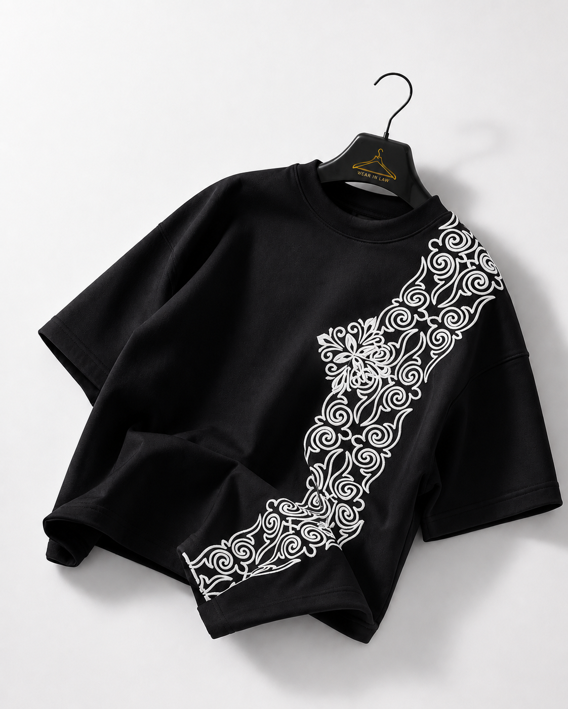 Premium arabic strip oversize t-shirt